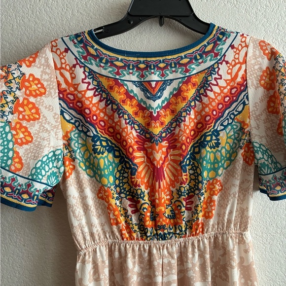 Flying Tomato MulticolorV-Neck  Maxi Dress S - Picture 8 of 10